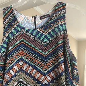 Summer colors flowy cocktail dress